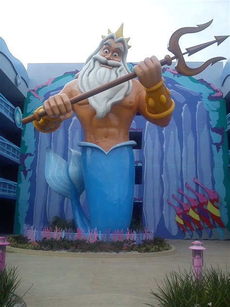 King Triton in Art of animation | Art of animation resort, Disney world ...