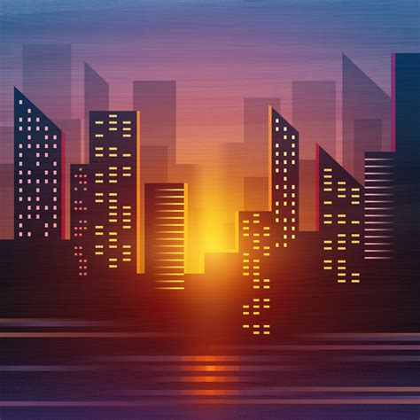 City Buildings Vector Minimalist Wallpaper,HD Artist Wallpapers,4k ...