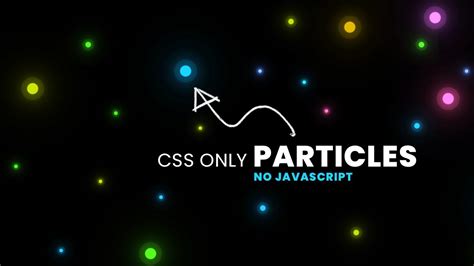 CSS Only Particles Background Animation Effects