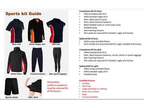 Uniform & Equipment - Hanham Woods Academy