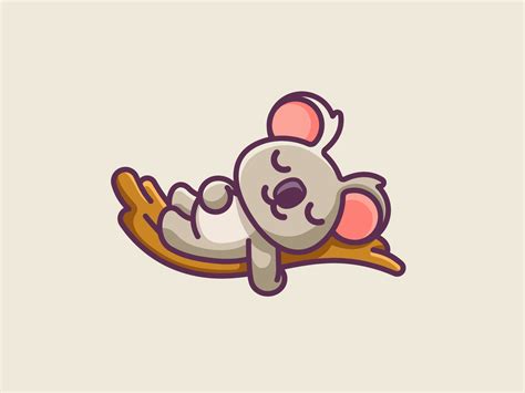 Koala Sleeping by Alfrey Davilla | vaneltia on Dribbble