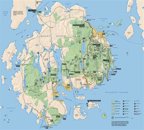 Park Junkie's Map of Acadia National Park - Plan your Acadia vacation ...