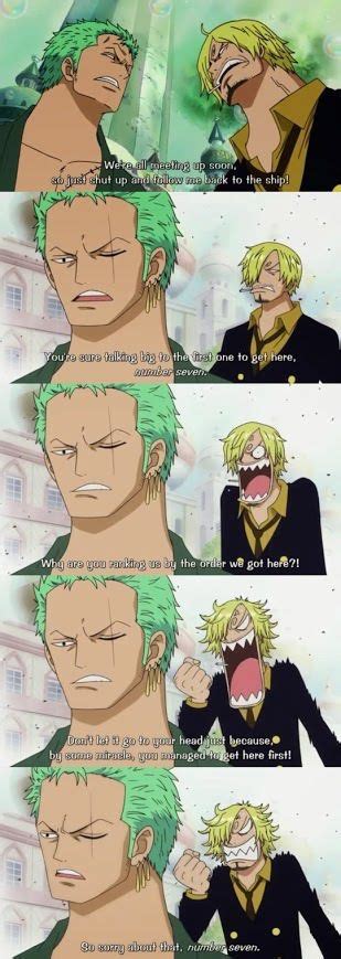 Zoro & Sanji | One piece funny, One piece funny moments, Anime funny