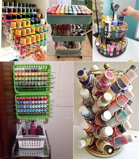 15 Craft Paint Storage Ideas