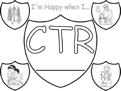 Ctr Shield Coloring Page | Educative Printable