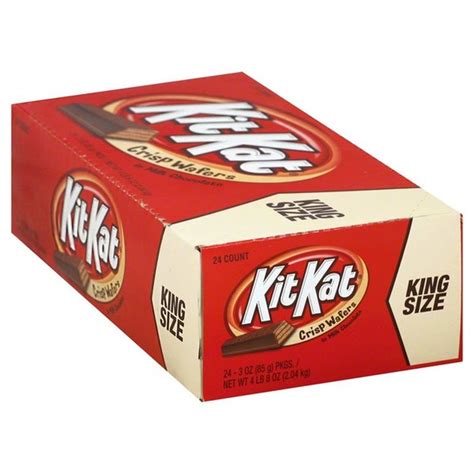 Kit Kat Milk Chocolate King Size Candy Bar, Box (3 oz) - Instacart