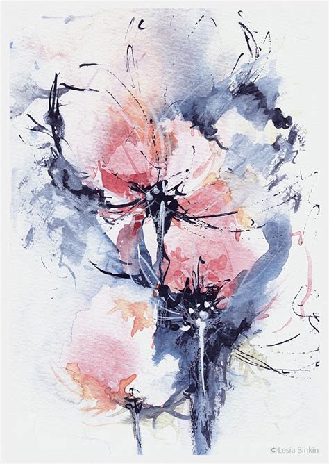 watercolor abstract painting 243 | Kunstwerk, Abstracte tekeningen ...