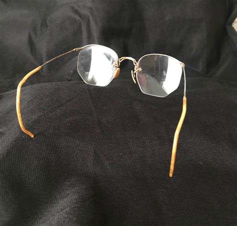 Very Old Wire Frame Glasses 14KGF Steampunk Decor Vintage 40s - Etsy