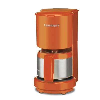 Cuisinart 4-Cup Coffee Maker with Stainless Steel Carafe in Orange-DCC ...