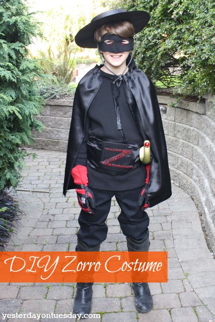 DIY Zorro Costume | Yesterday On Tuesday