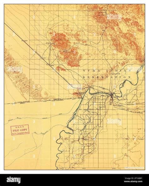 Yuma, California, map 1905, 1:125000, United States of America by ...