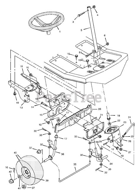 Murray 30540x20F - Murray 30" Rear-Engine Riding Mower (1997) Steering ...