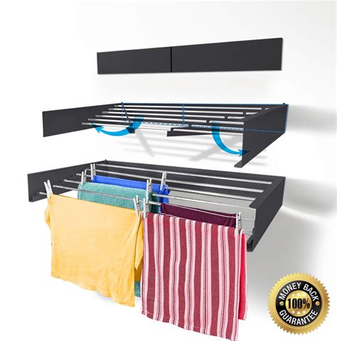 Step Up Laundry Drying Rack - Wall Mounted - Retractable - Clothes ...