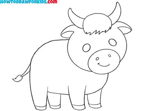 How to Draw an Ox - Easy Drawing Tutorial For Kids