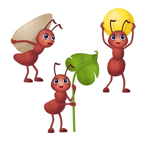 Ants Carrying Leaves Drawing