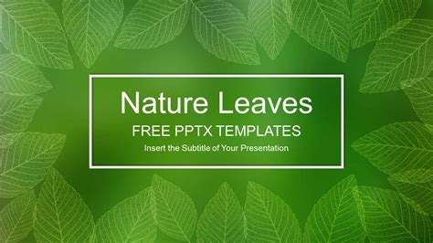 Free Powerpoint Templates Nature