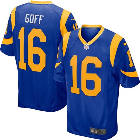 Men's Nike Jared Goff Royal Los Angeles Rams Player Game Jersey