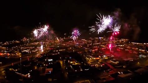 COOL VIDEO: Drone footage captures town's incredible New Year's Eve ...