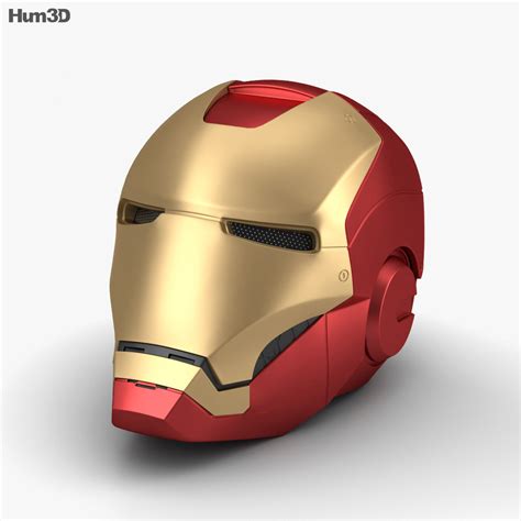 Iron Man Helmet 3D model - Clothes on Hum3D