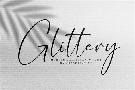 Glittery Modern Calligraphy Script Font - Dafont Free