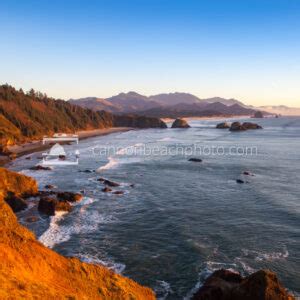 Ecola State Park at Sunset - Cannon Beach Photo