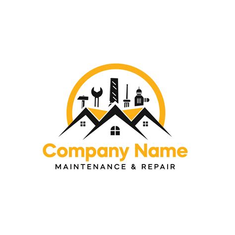 Home Remodeling and repair logo design with tools 16996304 Vector Art ...