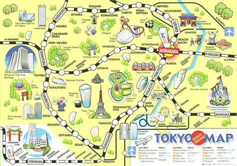 Maps Update Tourist Attractions Map In Japan And Tokyo For At Tokyo Map ...