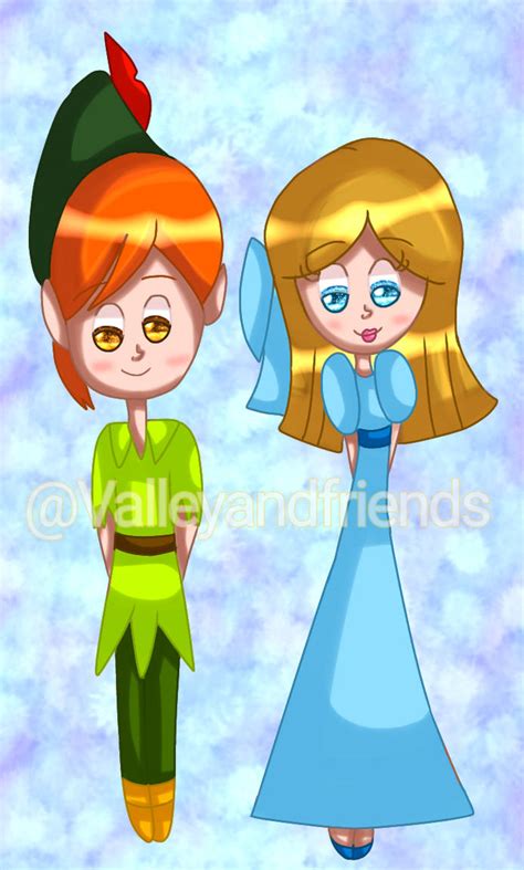 Peter Pan and Wendy Fanart by ValleyandFriends1426 on DeviantArt