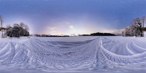 HDRI / 360° Snowfield night, Austria | Openfootage