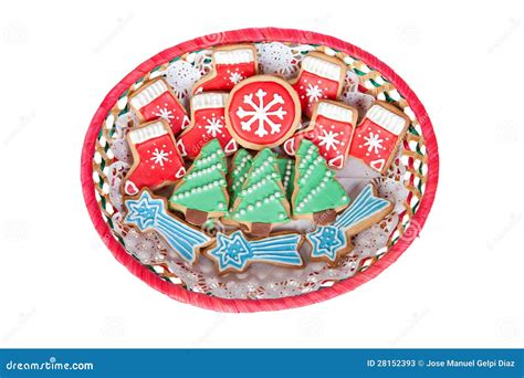 Delicious Cookies with Christmas Shapes Stock Image - Image of festive ...