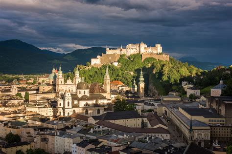 Aerial View of Salzburg Old Town, Austria | Anshar Images