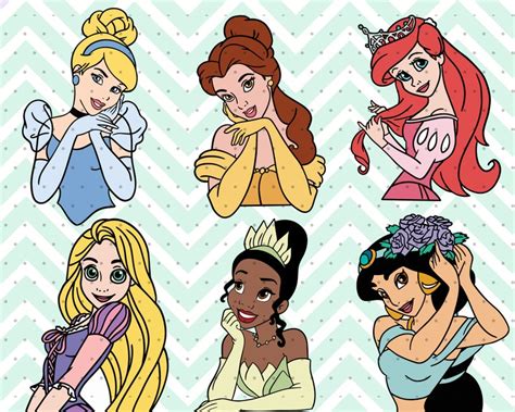 Layered Disney Princess Svg