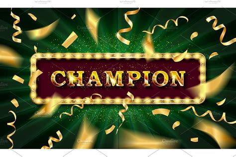 NEW! 5 Champion banners | Banner, Vintage frames, Creative market