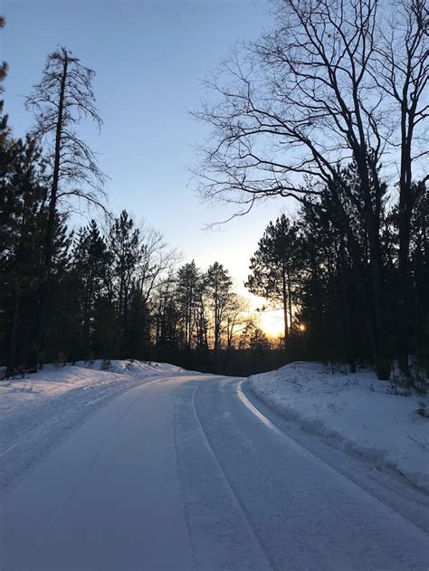 Snowmobile and Ski Trail Conditions Upper Peninsula, Baraga County