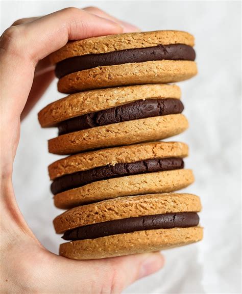 Vanilla Chocolate Sandwich Cookies - Nadia's Healthy Kitchen ...