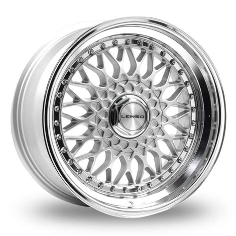 Lenso BSX Silver Polished 17" Alloy Wheels - Wheelbase