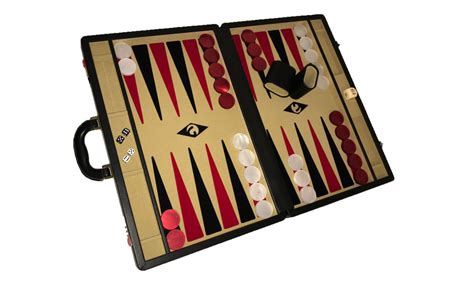 Backgammon-set XL Popular Beige 45 mm Stones