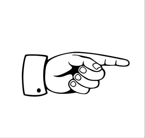 Digital Clipart Pointing Hand Pointing Finger Symbol Vector Graphics ...