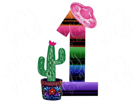 First Birthday Fiesta, Fiesta Clip Art, Cactus Clip Art, Fiesta ...