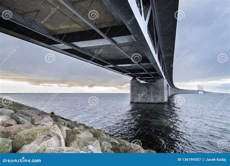 The Oresund bridge stock image. Image of oresund, highway - 136194357