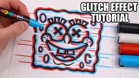 How To Draw The GLITCH EFFECT! Tutorial - YouTube