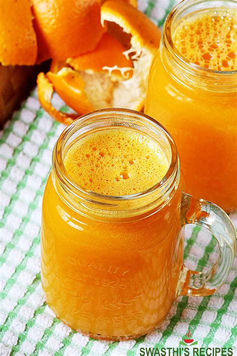 Orange Juice Recipe - Swasthi's Recipes