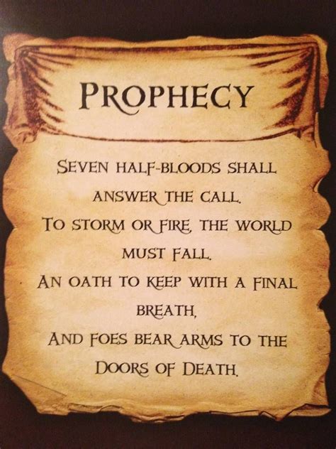 The Second Great Prophecy from PJatO by Artemis015 on DeviantArt ...