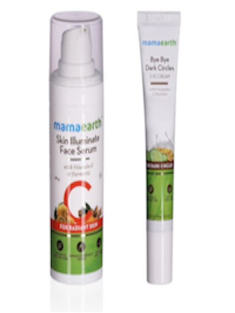 Buy Mamaearth Unisex Set Of Sustainable Eye Cream & Vitamin C Face ...