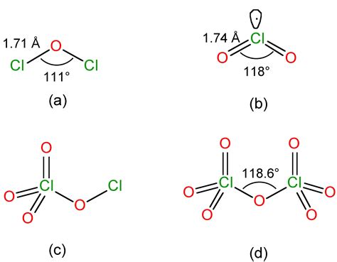 Increasing order of bond angle of Cl 2 O , ClO 2 , Cl 2 O 7 , I 3 ⊖ is