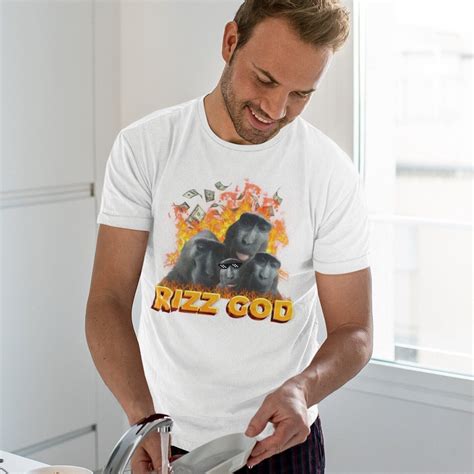 Monkey Rizz God Funny Tiktok Meme Viral Shirt W Rizz Tshirt - Etsy