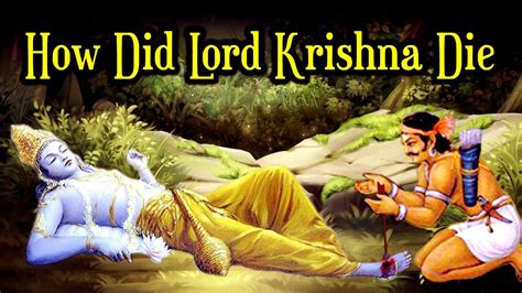 The Story of Lord Krishna's Death - YouTube