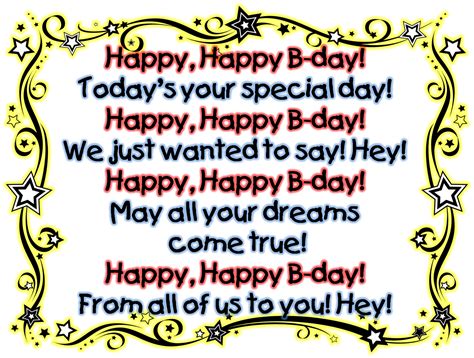 happy happy birthday to you lyrics - Les Walls