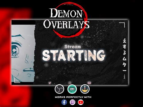 Demon Slayer overlays/ Kimetsu no yaiba /Twitch assets :: Behance