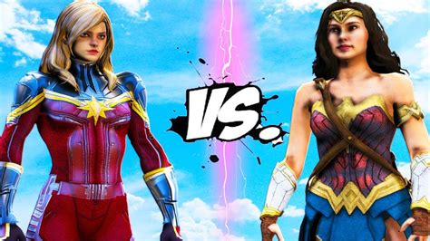 CAPTAIN MARVEL VS WONDER WOMAN - Marvel vs DC - YouTube